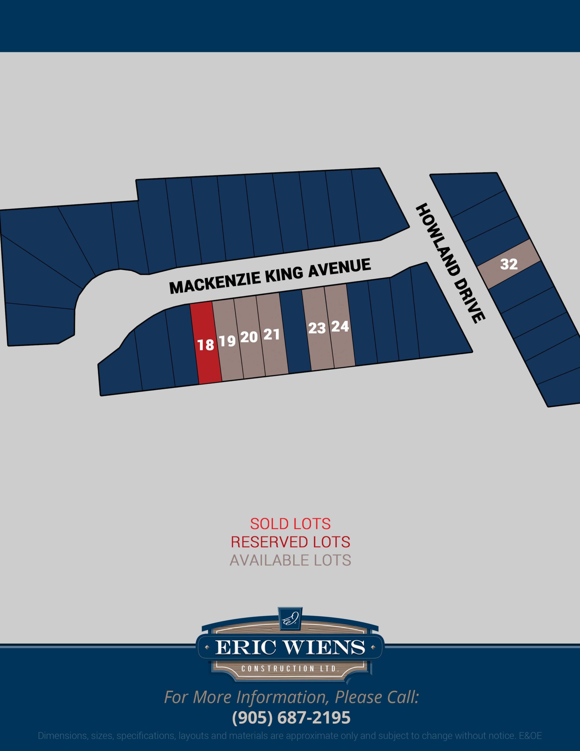 Lot 18 Mackenzie King Avenue Site Plan